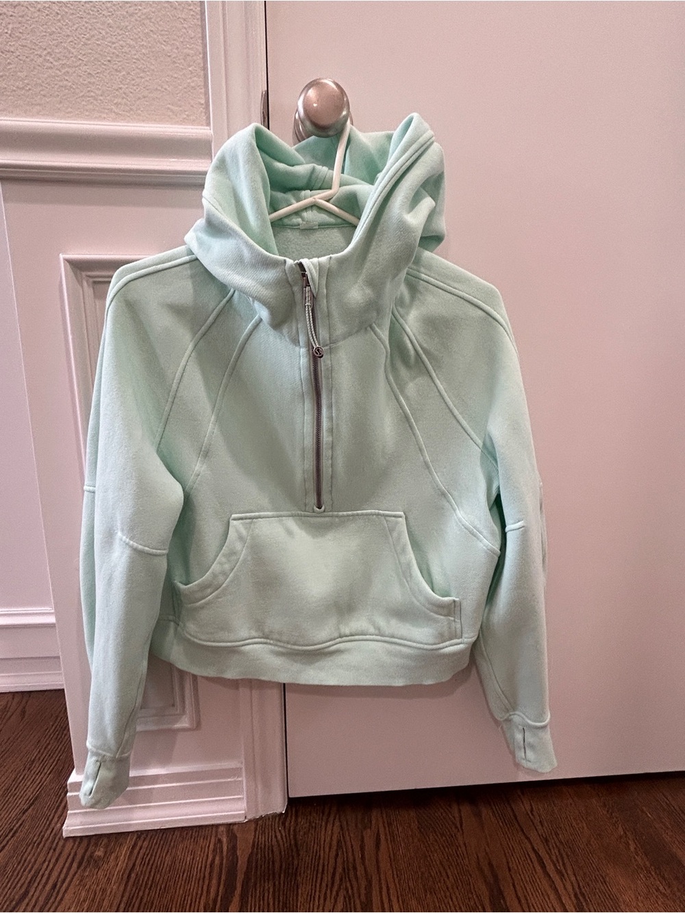 lululemon athletica Mint Green Scuba Half-Zip Hoodie